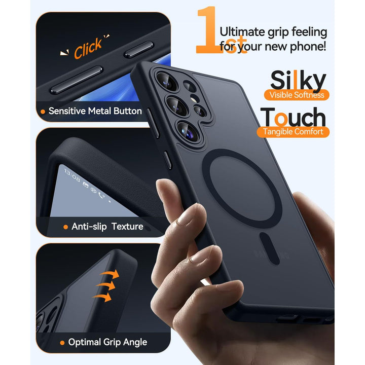 MagFlex Clear Case for Galaxy S25 Ultra with Kickstand - DOKUTRONIX