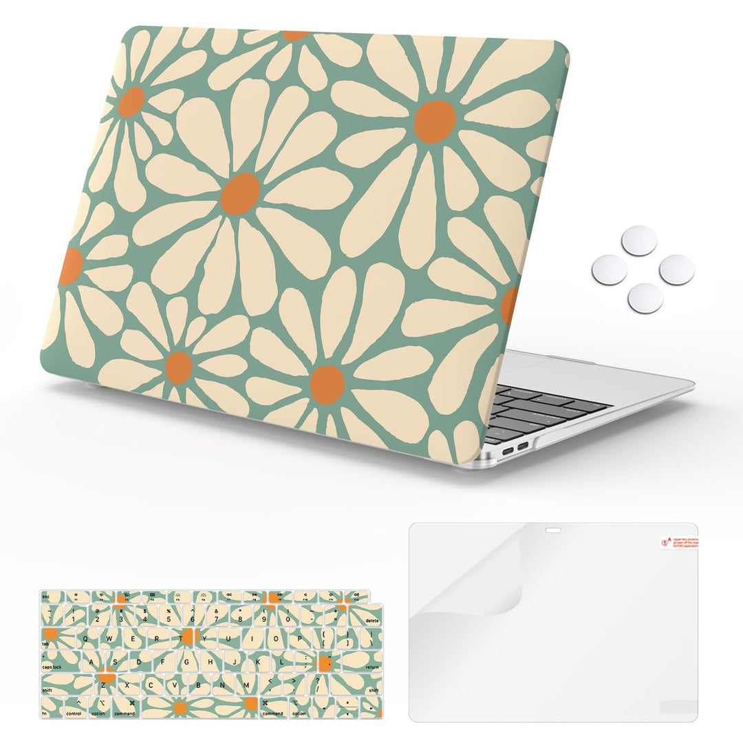 iLeadon Pink Floral MacBook Air 13 Case & Cover