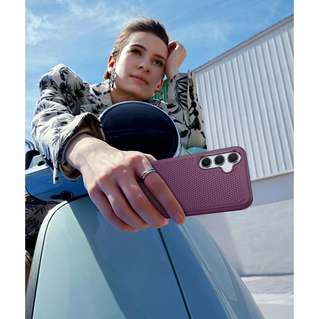 FNTCASE for Samsung Galaxy A14 5G Case: Dual Layer Protective Heavy Duty Cell Phone Cover Shockproof Rugged with Non Slip Textured Back - Military Protection Bumper Tough - 2023, 6.6inch (Matte Black) - DOKUTRONIX