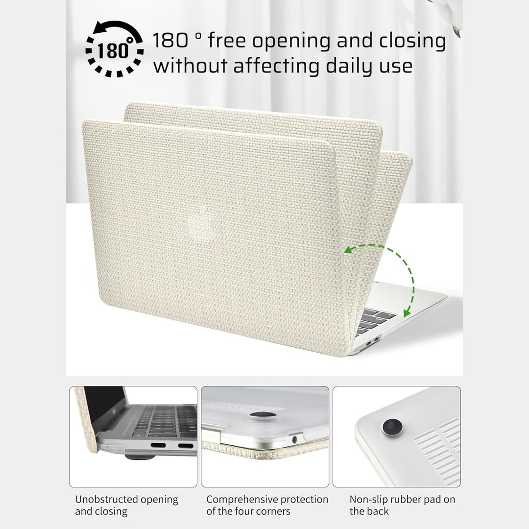 Seorsok Elegant Leather MacBook Air Case - Beige