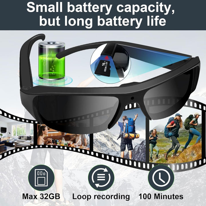 CamSun Glasses: HD 1080p Video & UV Protection