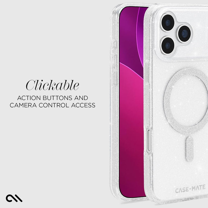 Gold Glitter MagSafe Case for iPhone 17 Pro Max, 12ft Drop