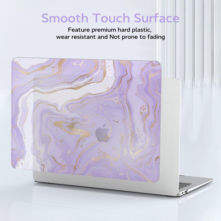 Purple Marble MacBook Air Shell & Accessory Set