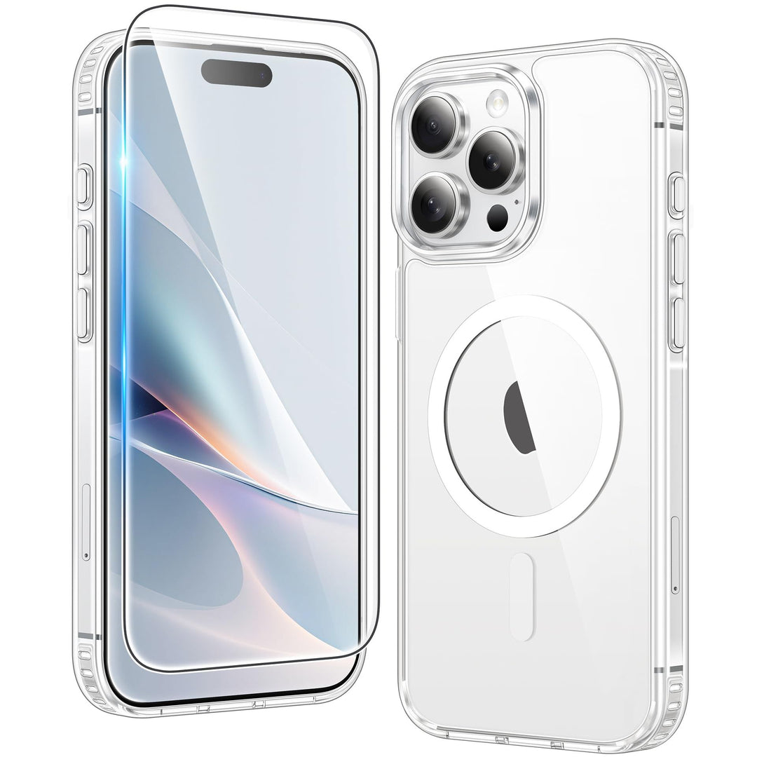 MaxGuard ClearShield: Magnetic Anti-Yellow iPhone Case