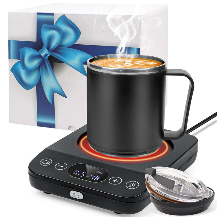 Hot Cup Duo: Mug Warmer & Set