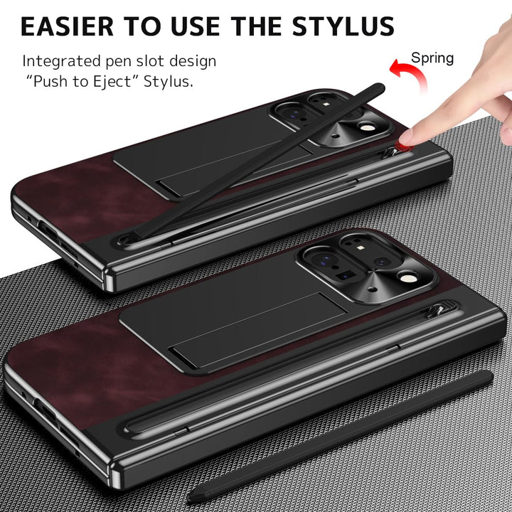 NINKI Fold Case for Pixel 10 Pro - Brown Elegance - DOKUTRONIX