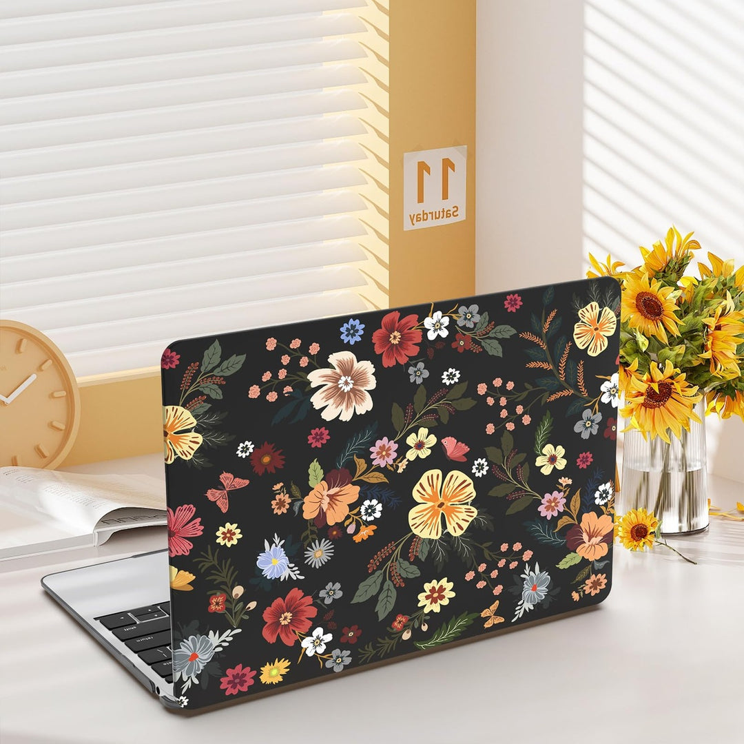 iLeadon Pink Floral MacBook Air 13 Case & Cover