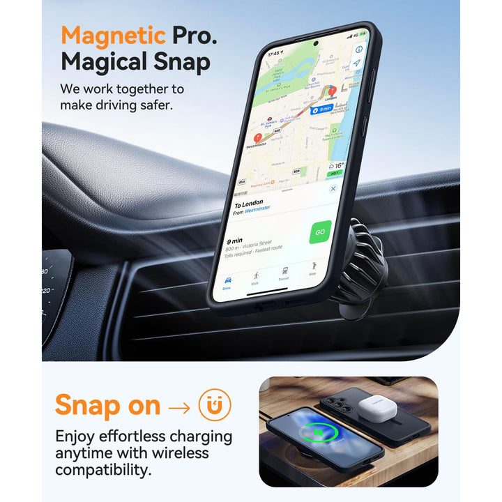 MagFlex Clear Case for Galaxy S25 Ultra with Kickstand - DOKUTRONIX