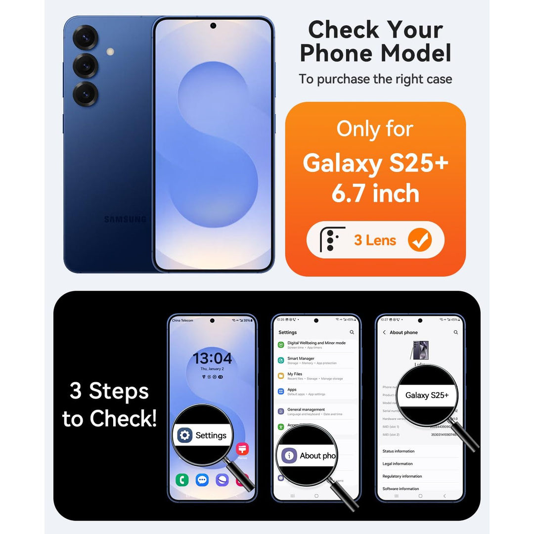 MagFlex Clear Case for Galaxy S25 Ultra with Kickstand - DOKUTRONIX