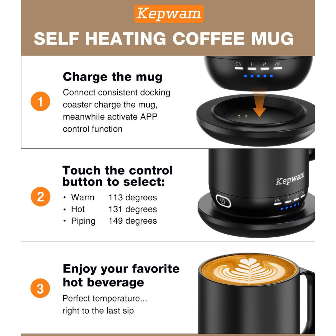 HeatMug Pro: Smart Self-Heating Coffee Cup