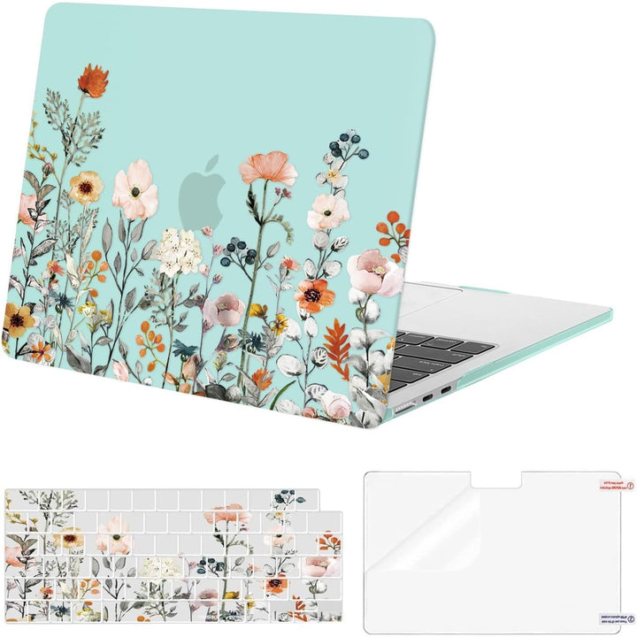 Clear Bloom MacBook Air 13 Case & Cover Set