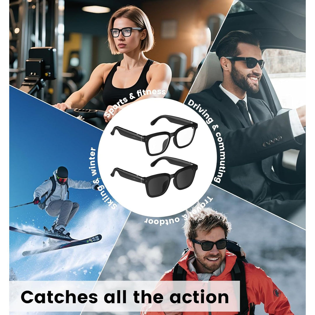 VisionMate 1080P: Smart Video Recording Glasses