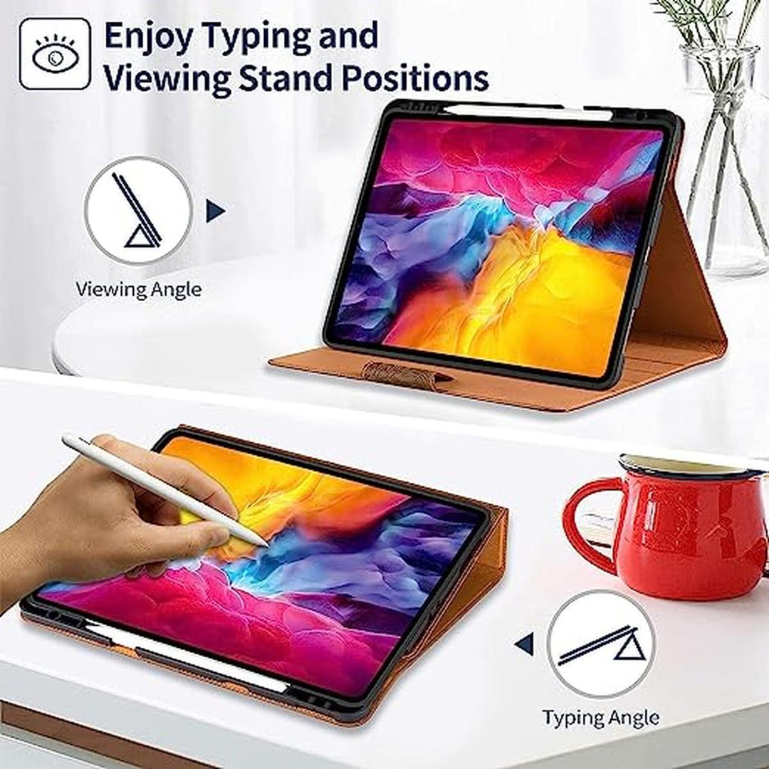 Gexmil Leather iPad Pro Case with Pencil Holder - DOKUTRONIX