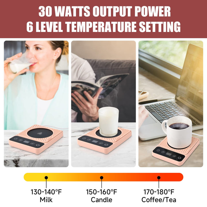 Smart Mug Warmer Pro: Timed Temp Control