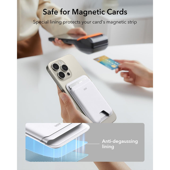 ESR MagSafe Slim Wallet - 5-Card RFID Black - DOKUTRONIX