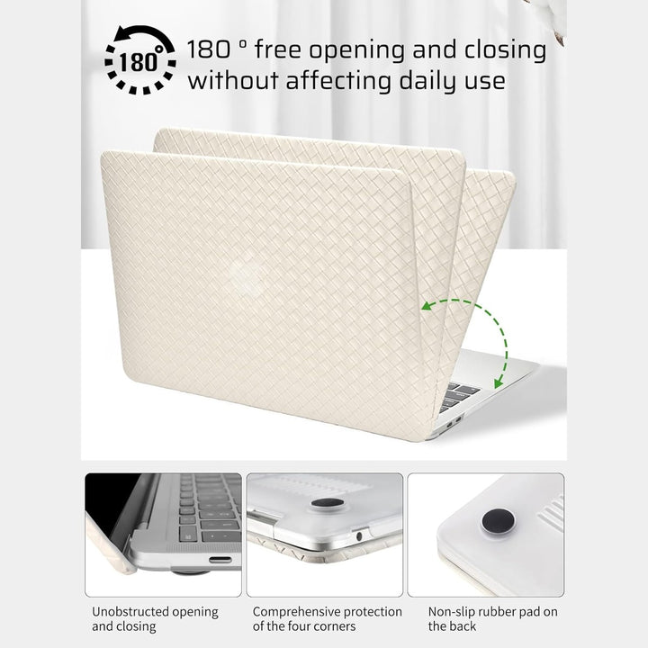 Seorsok Elegant Leather MacBook Air Case - Beige