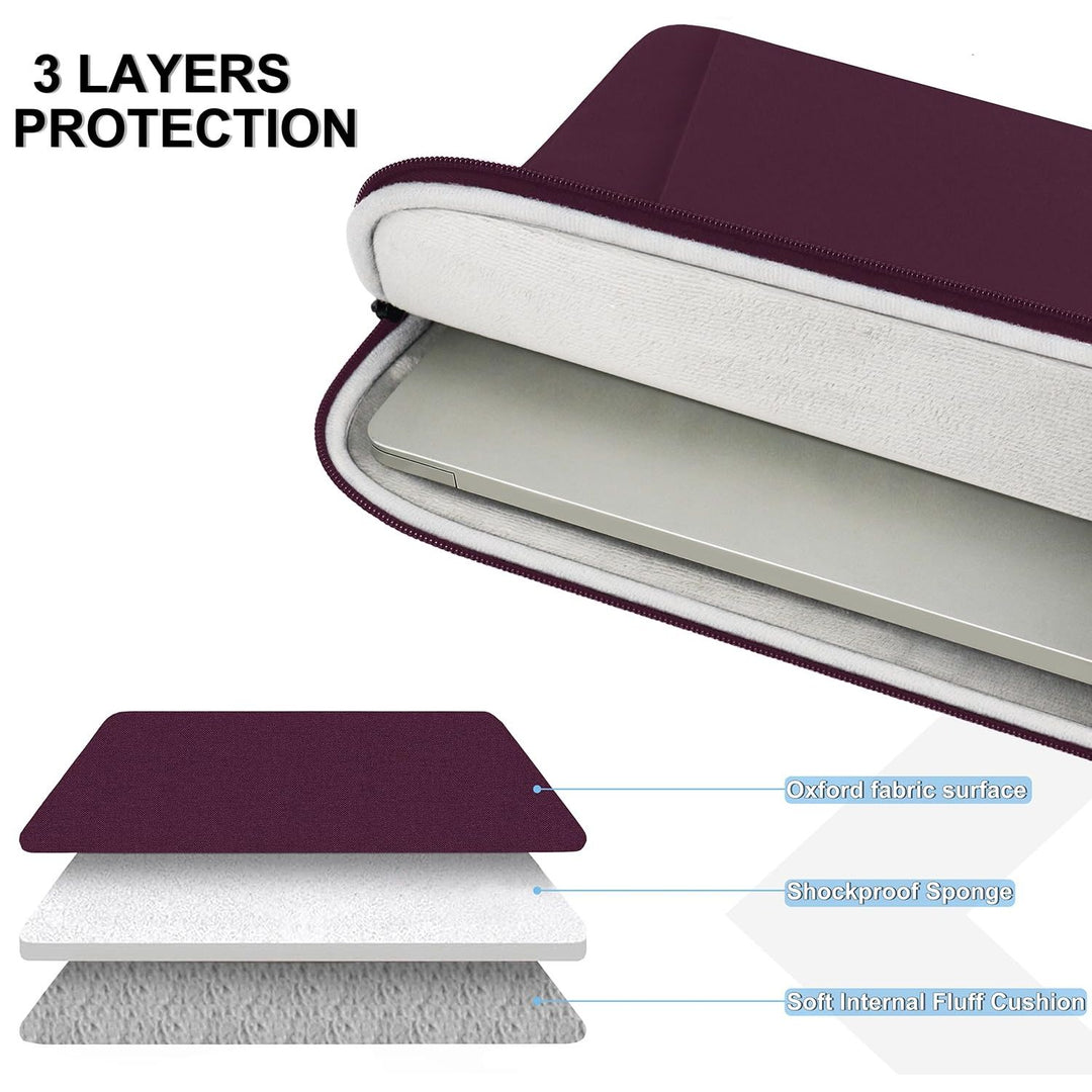 Gray Shockproof 13.3 Laptop Sleeve & Accessory Bag