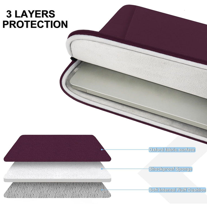 Gray Shockproof 13.3 Laptop Sleeve & Accessory Bag