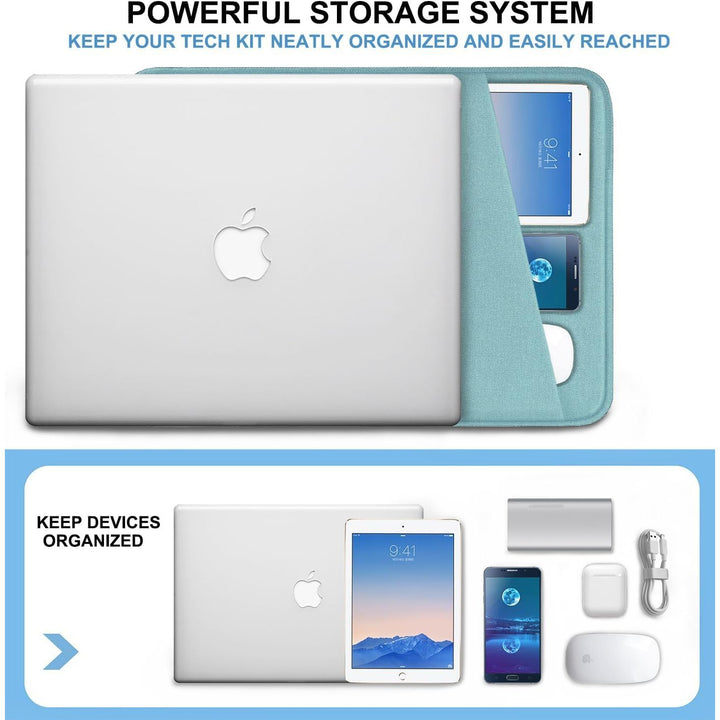 Gray Shockproof 13.3 Laptop Sleeve & Accessory Bag