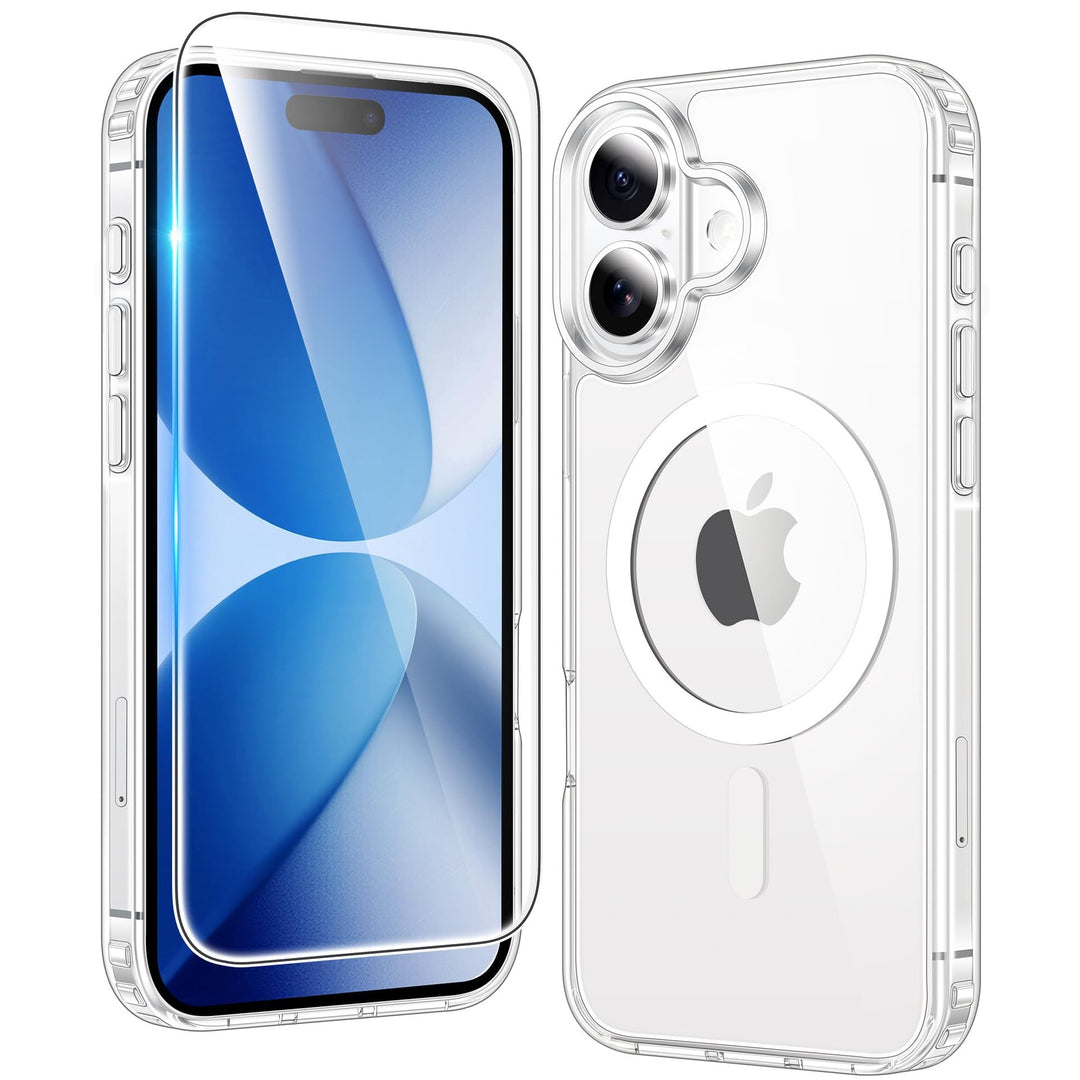 MaxGuard ClearShield: Magnetic Anti-Yellow iPhone Case