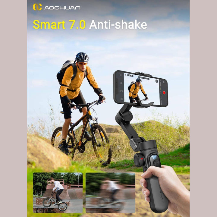 SteadyShot 3-Axis Gimbal - Sleek Black Edition - DOKUTRONIX