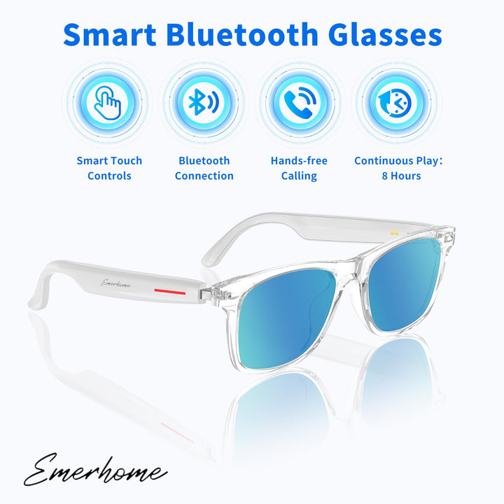 VoiceShield Touch: Smart UV Bluetooth Glasses
