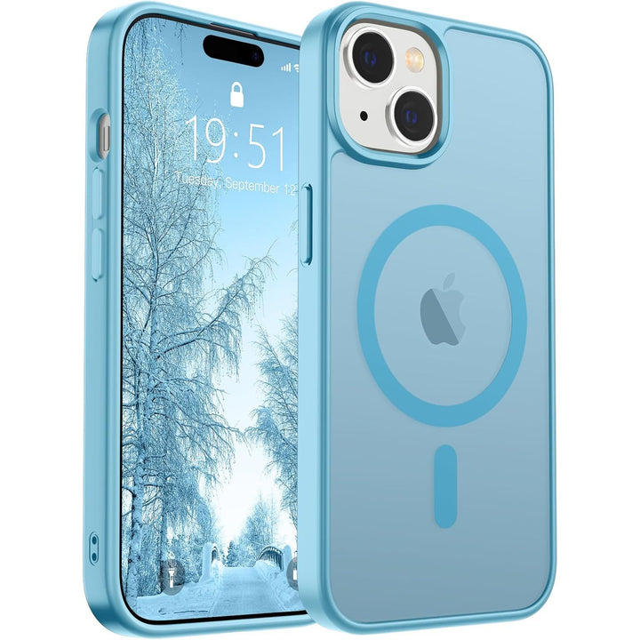 MagSafeGuard: Deep Blue Translucent iPhone 16 Case