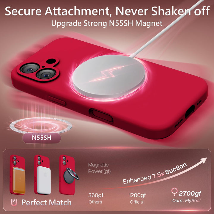 FireNova MagSafe Pro Max Case - Deep Red