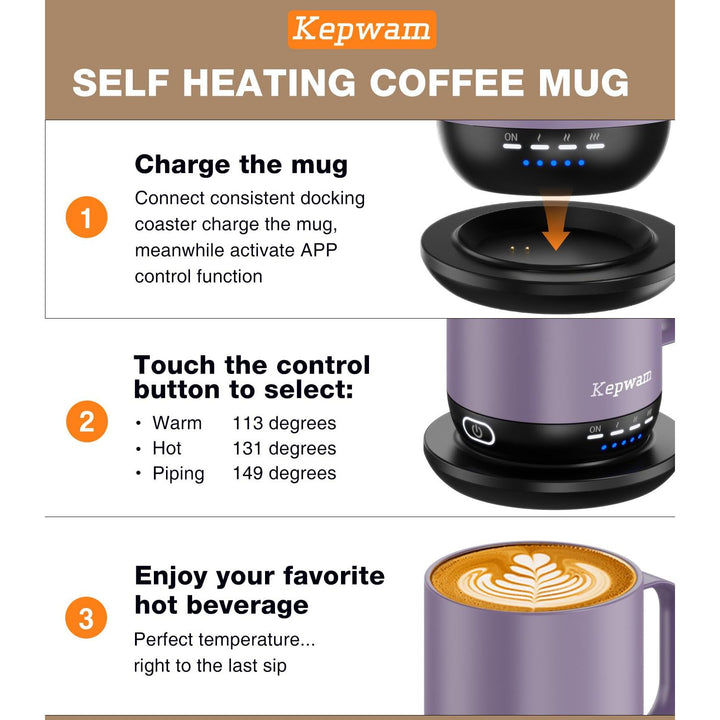 HeatMug Pro: Smart Self-Heating Coffee Cup