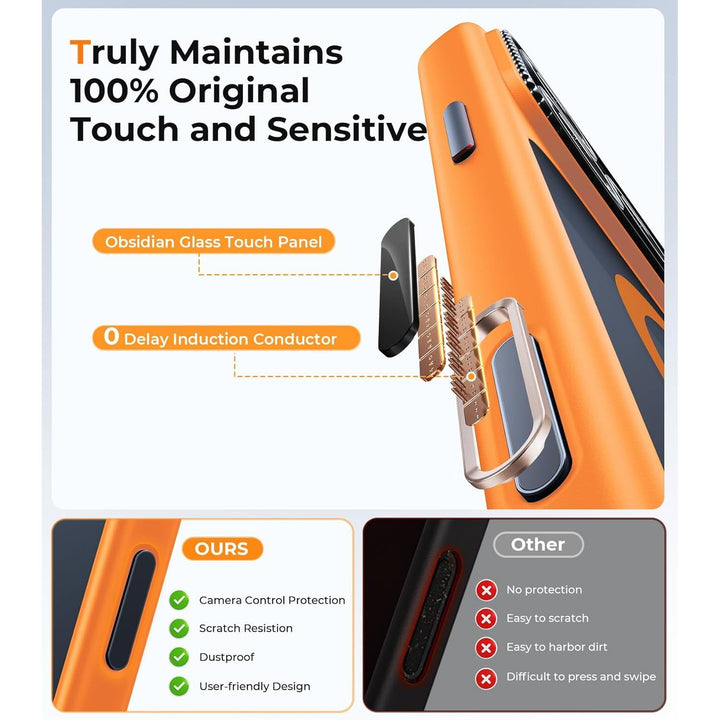 MagGrip Armor Case: iPhone 17 Pro Max - Orange