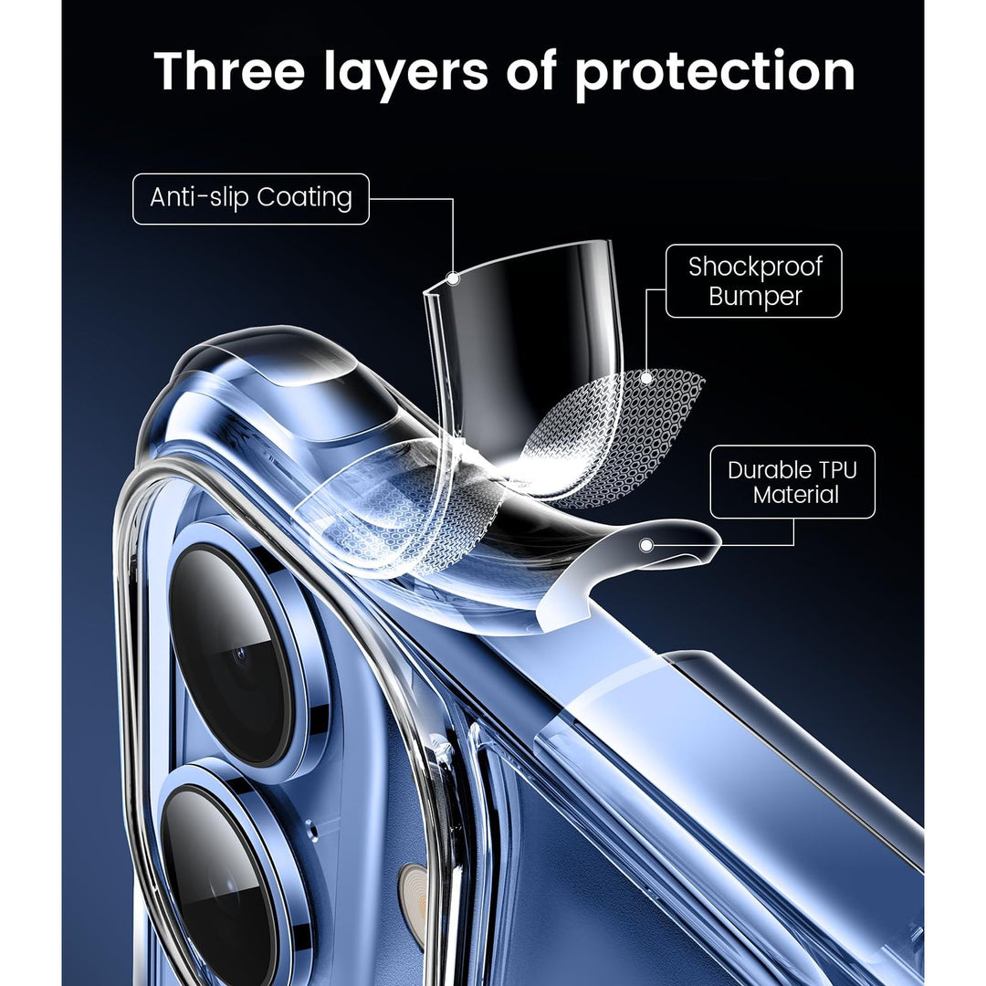 Mkeke Shield: Clear Military-Grade Case for iPhone 17