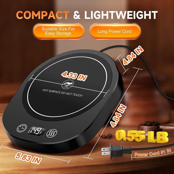 SmartTemp Coffee Mug Warmer with Timer & Auto Shut Off