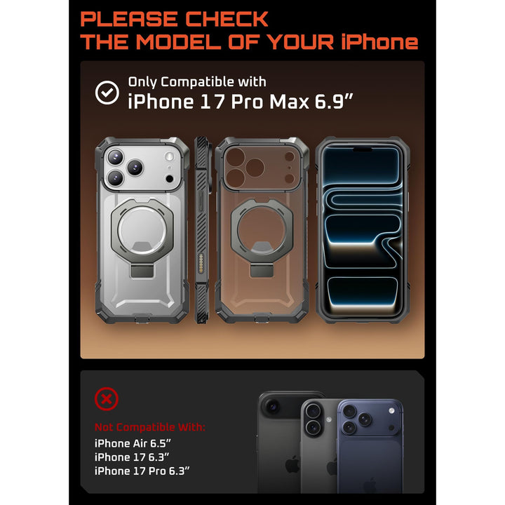 DesertGuard: MagSafe iPhone 17 Pro Max Case + Kickstand