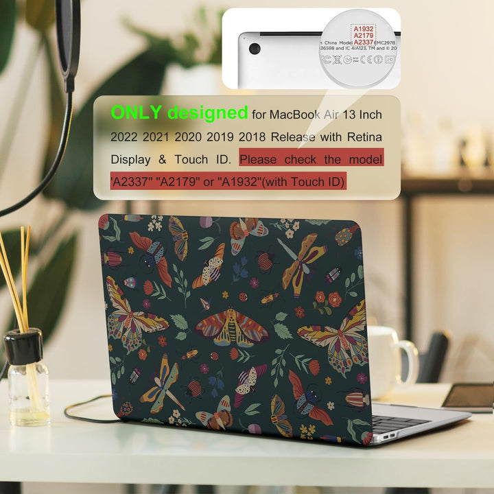 iLeadon Pink Floral MacBook Air 13 Case & Cover