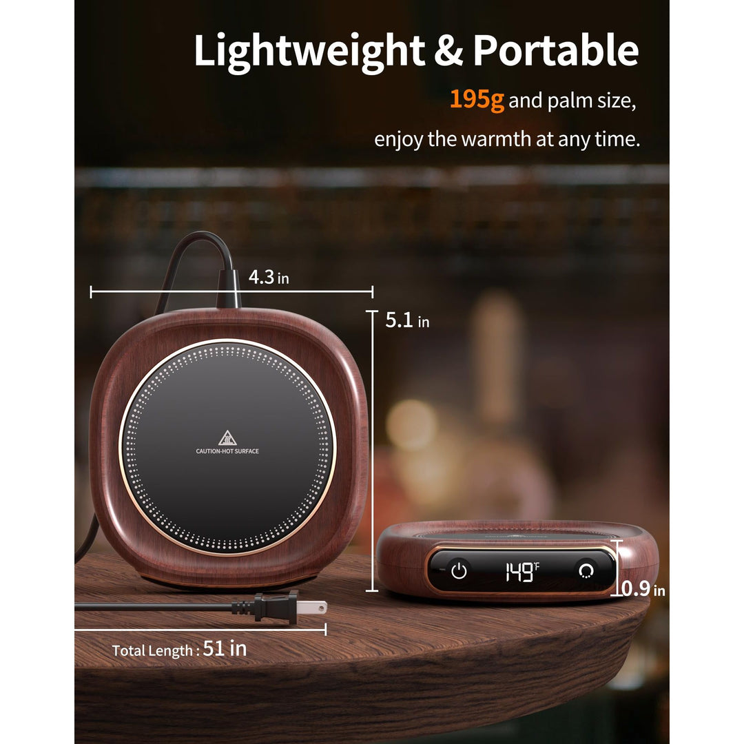 AutoHeat Mug Warmer: 3-Temp Desk & Office Essential