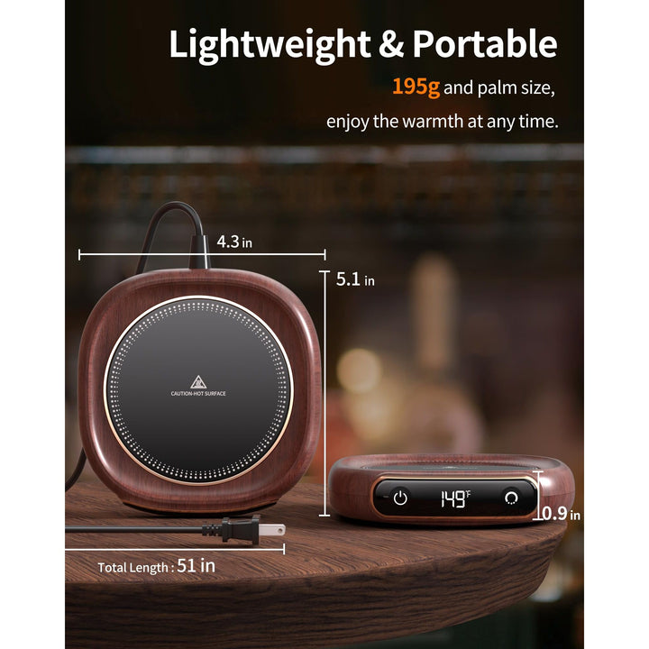 AutoHeat Mug Warmer: 3-Temp Desk & Office Essential