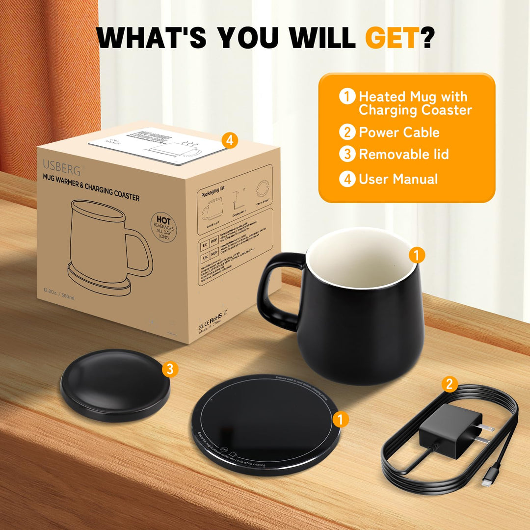 HotCharge Mug & Charger Combo