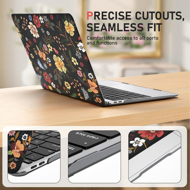 iLeadon Pink Floral MacBook Air 13 Case & Cover