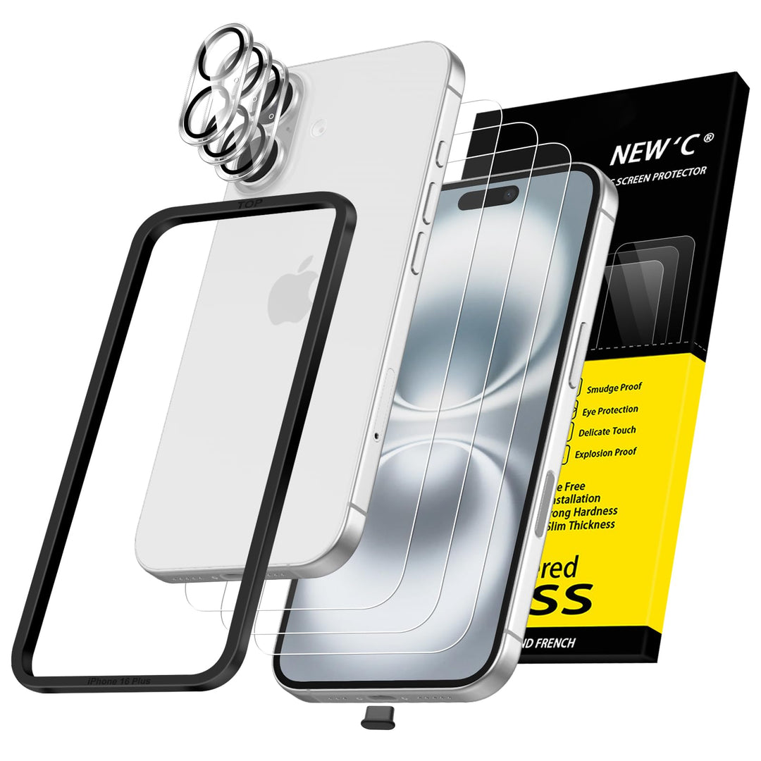 NEW'C Triple Shield: iPhone 16 Pro Protection Kit