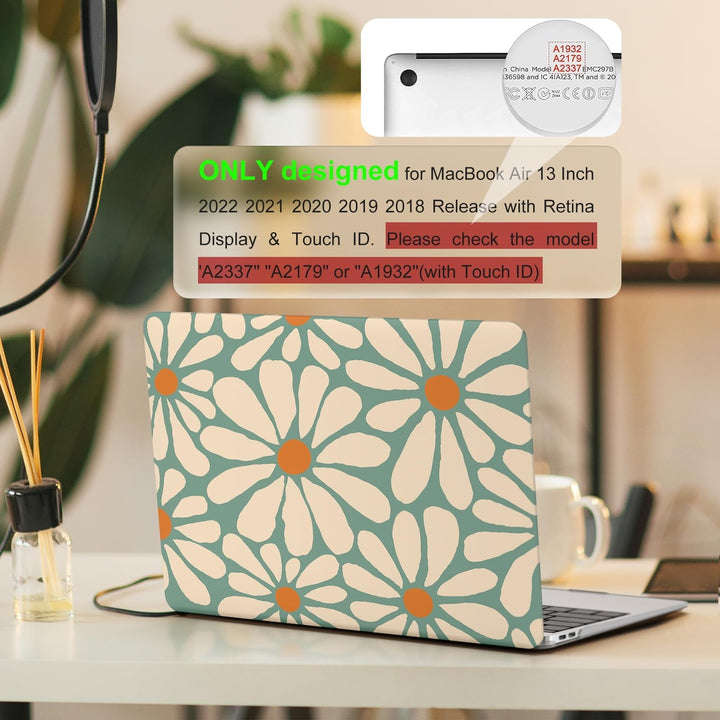 iLeadon Pink Floral MacBook Air 13 Case & Cover