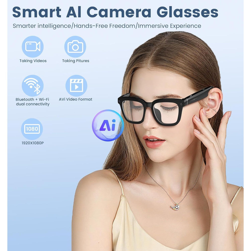 VisionMate 1080P: Smart Video Recording Glasses
