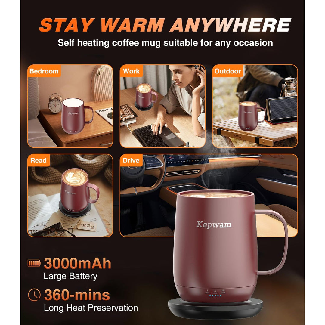 HeatMate 16oz Coffee Mug