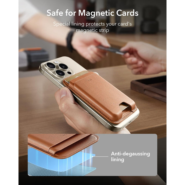ESR MagSafe Slim Wallet - 5-Card RFID Black - DOKUTRONIX