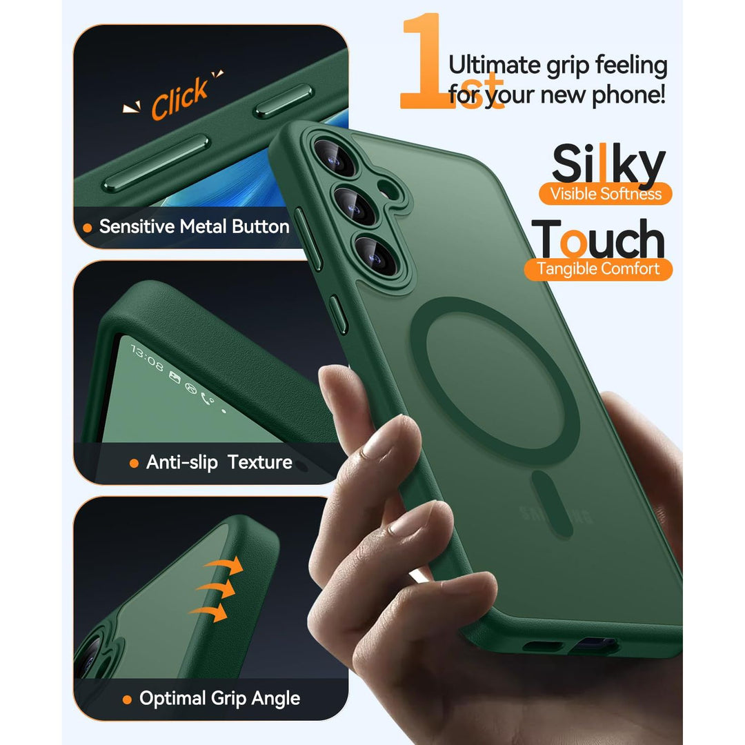 MagFlex Clear Case for Galaxy S25 Ultra with Kickstand - DOKUTRONIX