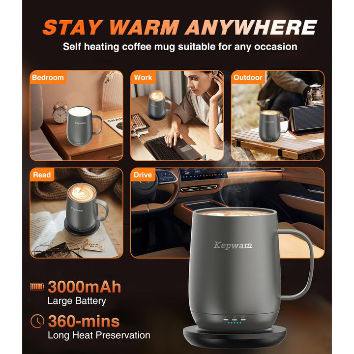 HeatMate 16oz Coffee Mug