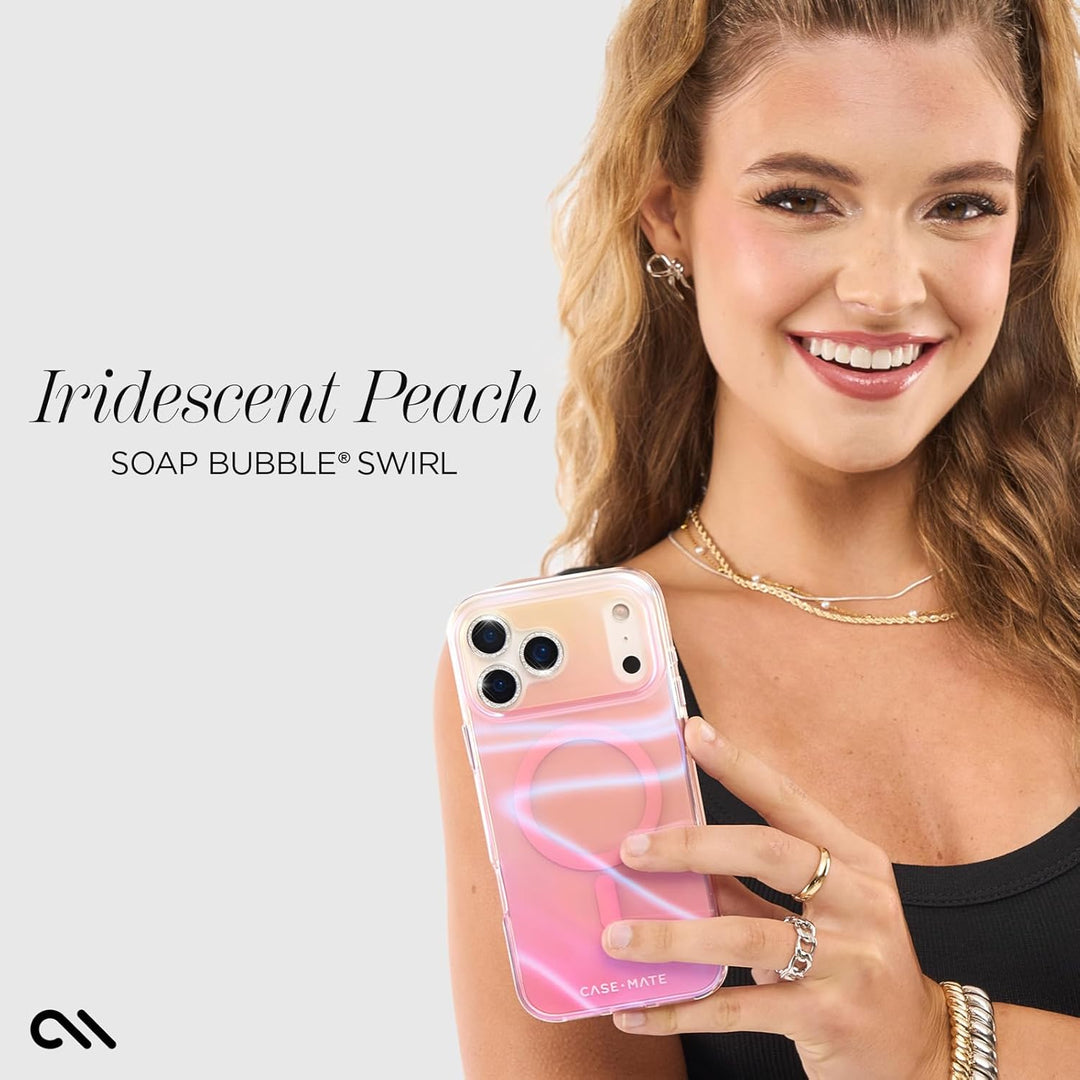 Gold Glitter MagSafe Case for iPhone 17 Pro Max, 12ft Drop