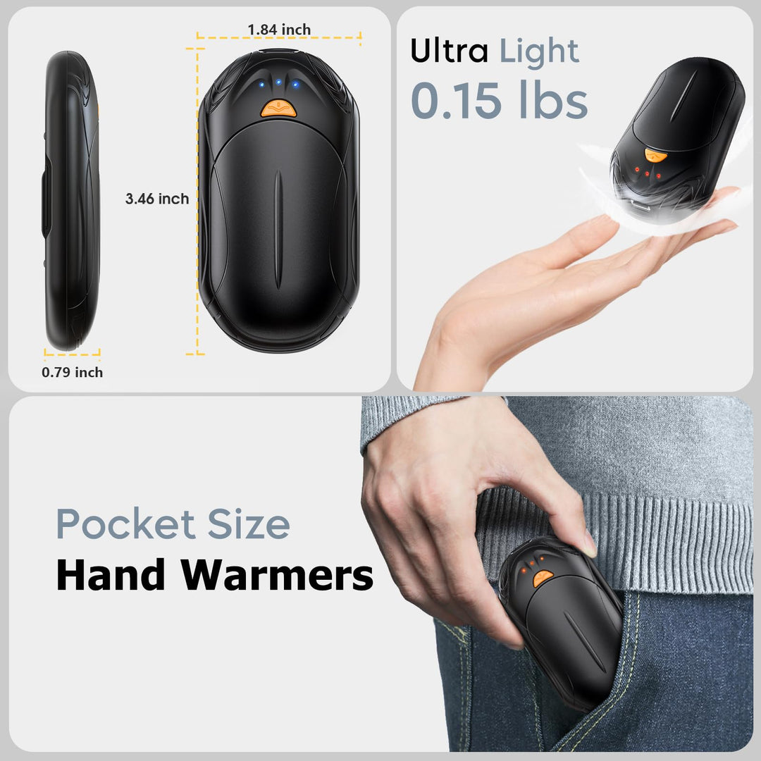 SmartHeat Duo: 20Hrs Rechargeable Hand Warmers