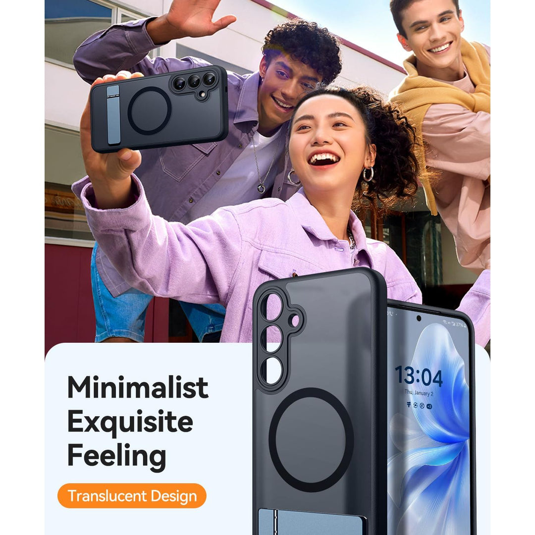 MagFlex Clear Case for Galaxy S25 Ultra with Kickstand - DOKUTRONIX