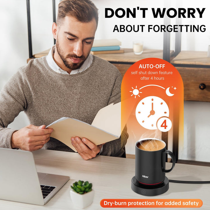SmartHeat Mug Warmer: Quick & Safe Gift Set