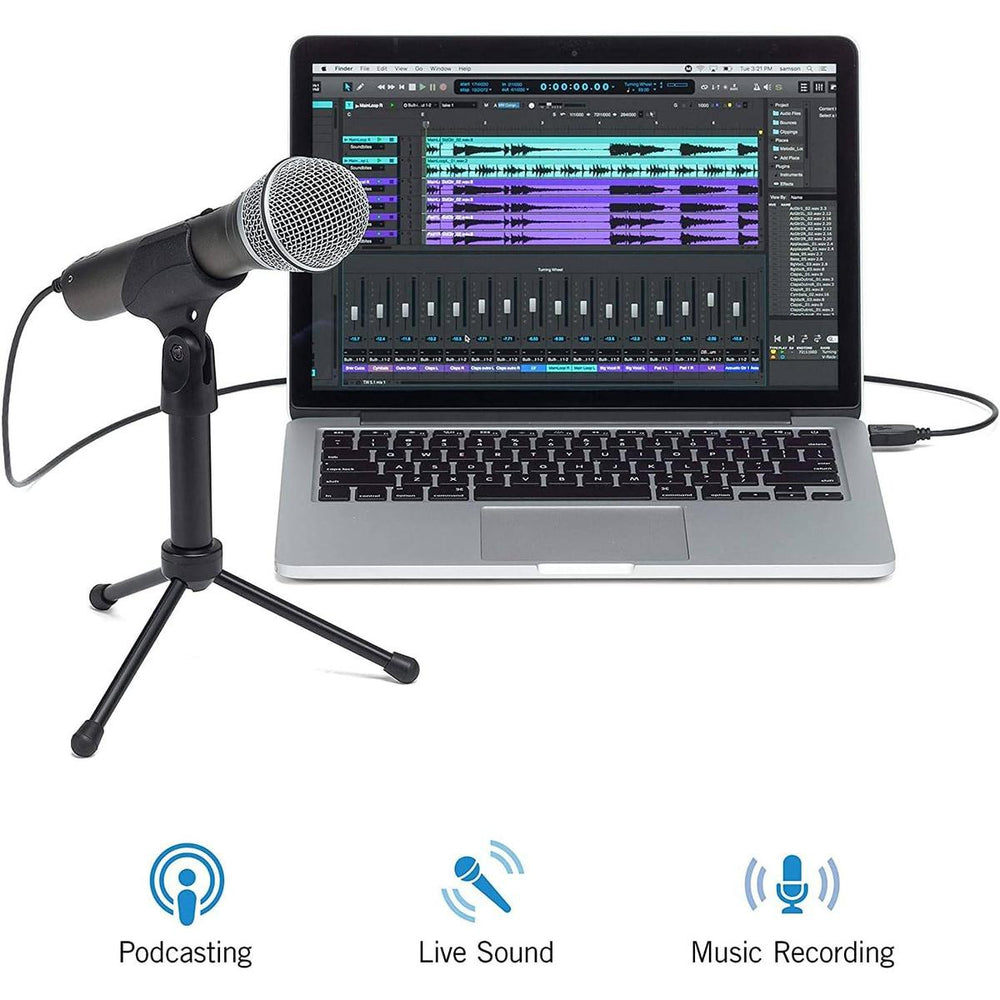 Q2U Silver Dynamic Mic Pack: USB & XLR Ready - DOKUTRONIX